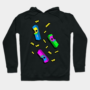 80s arcade on pink Hoodie